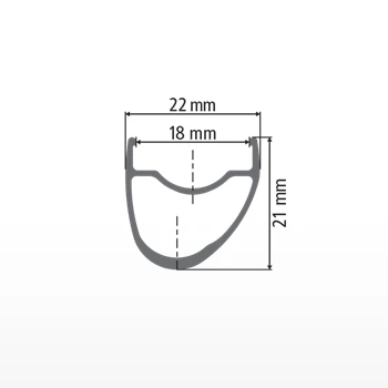 Dt-swiss DT Swiss RR 411 Db Asymmetric Road Velg - Zwart 3 Dt-swiss DT Swiss RR 411 Db Asymmetric Road Velg - Zwart - Afbeelding 3