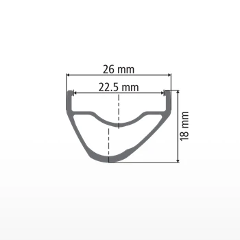 Dt-swiss DT Swiss XR 361 29" Disc MTB Velg - Zwart 3 Dt-swiss DT Swiss XR 361 29" Disc MTB Velg - Zwart - Afbeelding 3