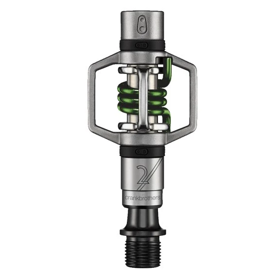 Crankbrothers EggBeater 2 Pedal - Silver/green 1 Crankbrothers EggBeater 2 Pedal - Silver/green
