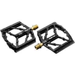 KCNC Pedia Platform Pedals - Stainless Steel Axle - Black