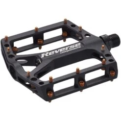 Reverse Components Black ONE MTB Flat Pedals - Black/orange