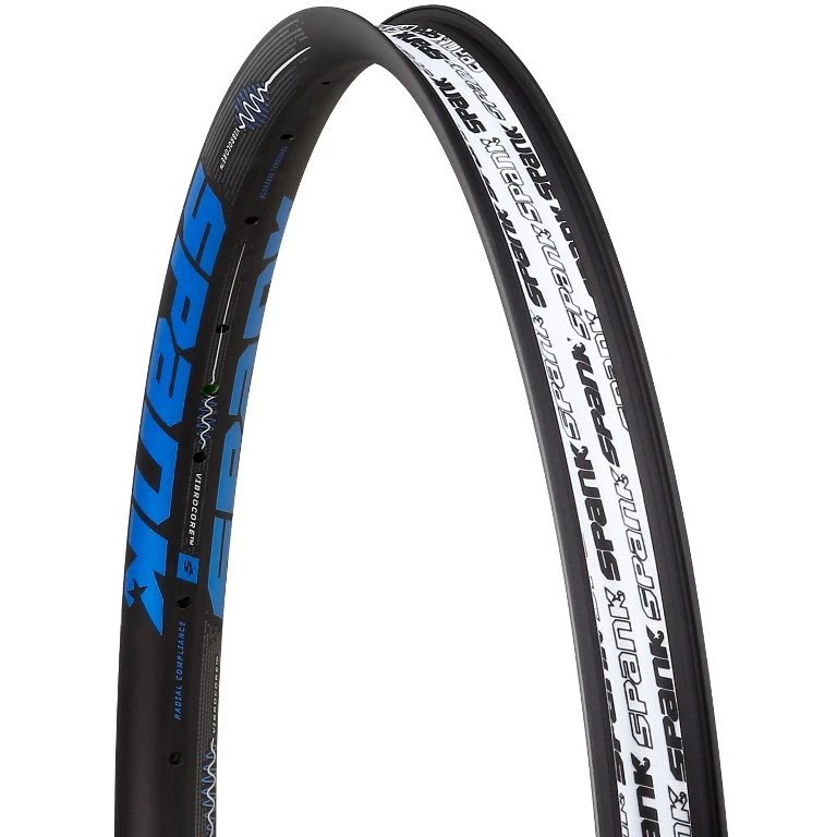Spank Spike 350 VibroCore Bead Bite 29 Inch MTB Rim - 32 Holes - Shotpeen Black/blue 1 Spank Spike 350 VibroCore Bead Bite 29 Inch MTB Rim - 32 Holes - Shotpeen Black/blue