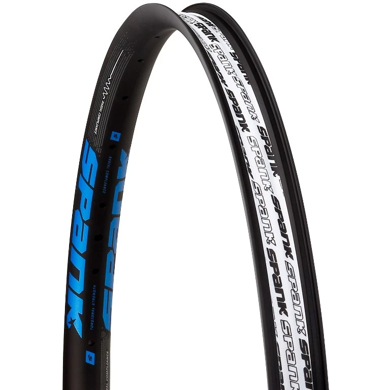 Spank 350 Bead Bite 29 Inch MTB Rim - Shotpeen Black/blue 1 Spank 350 Bead Bite 29 Inch MTB Rim - Shotpeen Black/blue