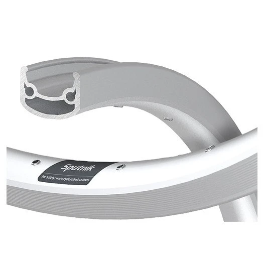 Ryde Sputnik R - 28 Inch Clincher Rim - Silver 2 Ryde Sputnik R - 28 Inch Clincher Rim - Silver - Afbeelding 2