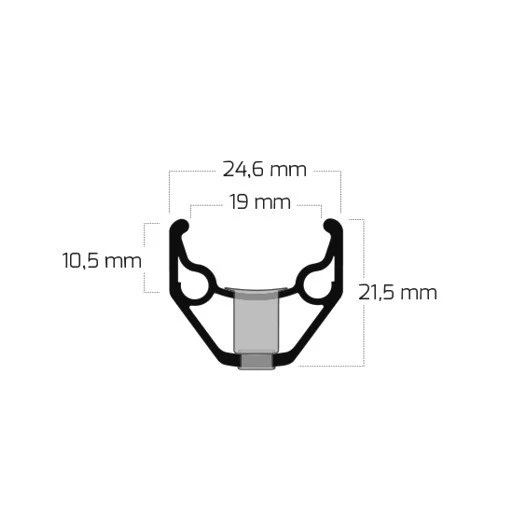 Ryde Zac 2000 - 28 Inch Clincher Rim - Silver 3 Ryde Zac 2000 - 28 Inch Clincher Rim - Silver - Afbeelding 3