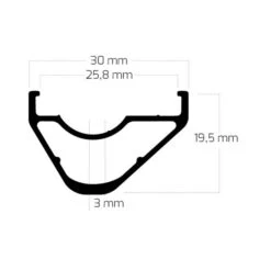 Ryde Edge M 26 OS - 29 Inch Disc Clincher Rim - Black -Crankbrothers Verkoop 315440 01 d 652738