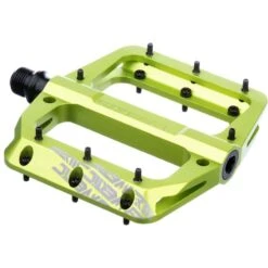 Sixpack Vertic 3.0 Aluminium Flat Pedal - Electric Green