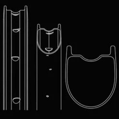 Beast Components GR40 Velg - 28" | Carbon | Hookless | Disc - 24 Gaten | UD Black -Crankbrothers Verkoop beast components gr fourty rim b 847304 1