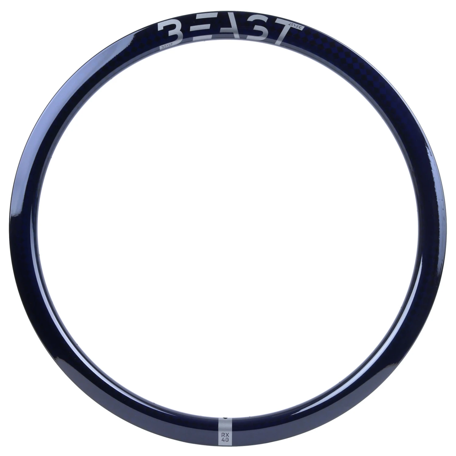 Beast Components RX40 Velg - 28" | Carbon | Clincher | Disc - 24 Gaten | SQUARE Blue 1 Beast Components RX40 Velg - 28" | Carbon | Clincher | Disc - 24 Gaten | SQUARE Blue
