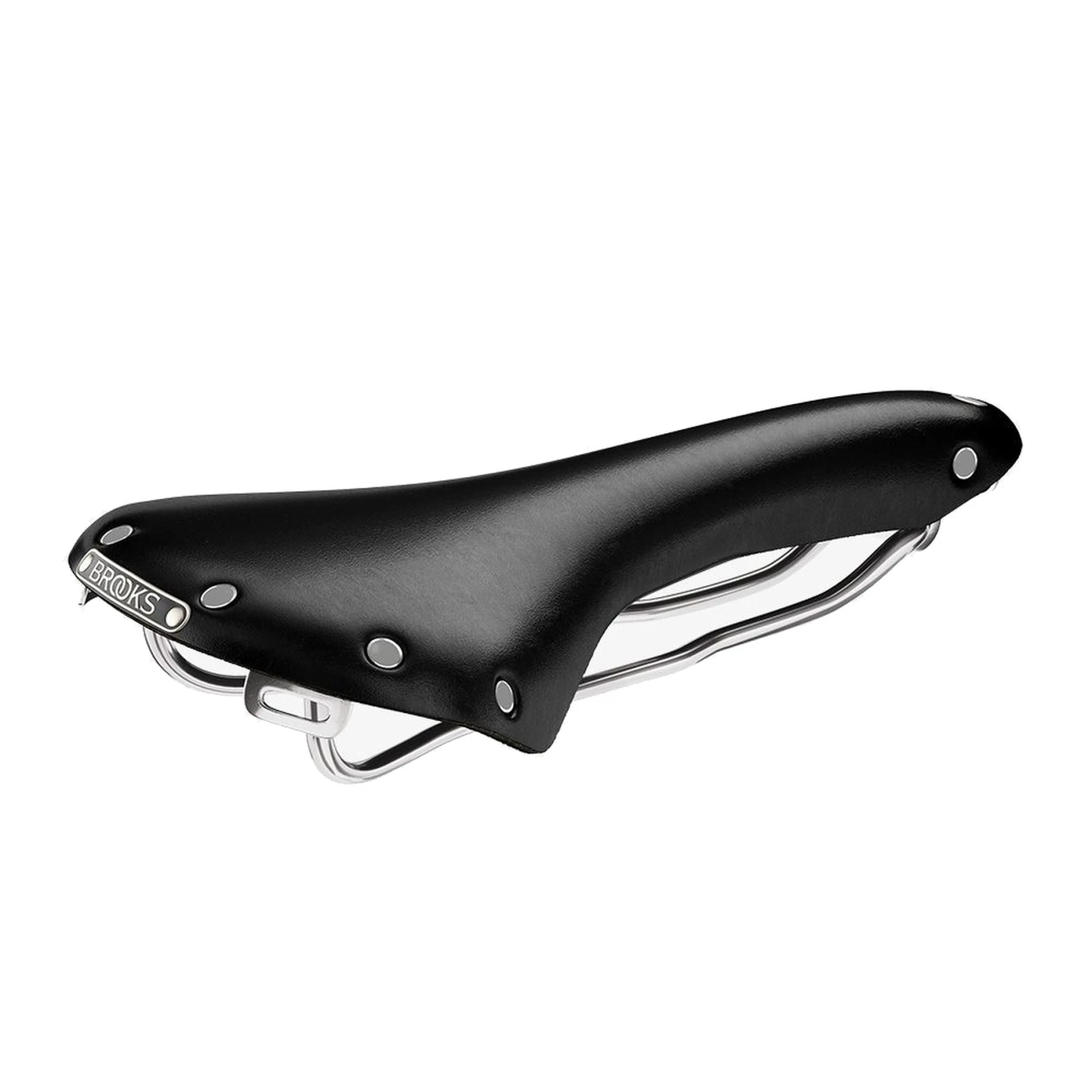 BROOKS ENGLAND Brooks B15 Swallow Bend Leather Saddle - Black 2 BROOKS ENGLAND Brooks B15 Swallow Bend Leather Saddle - Black - Afbeelding 2