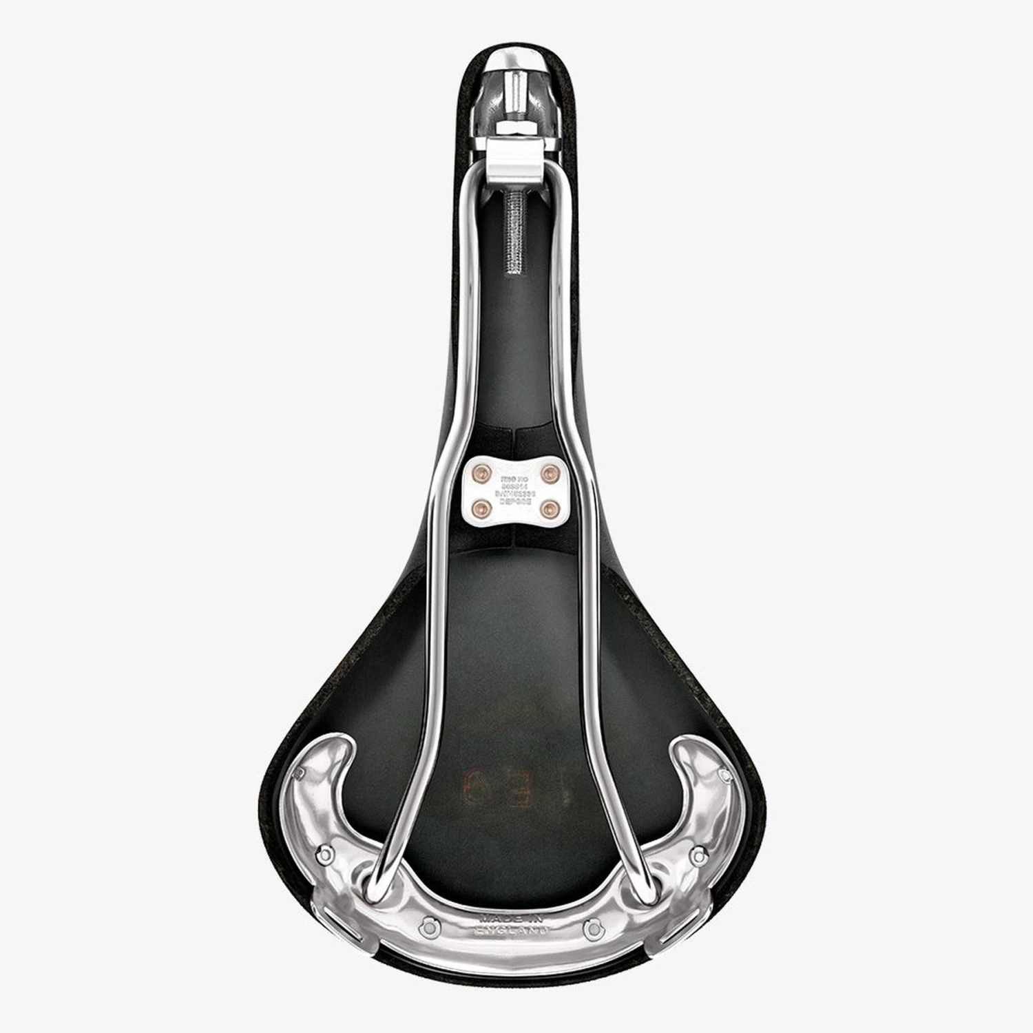 BROOKS ENGLAND Brooks B15 Swallow Bend Leather Saddle - Black 4 BROOKS ENGLAND Brooks B15 Swallow Bend Leather Saddle - Black - Afbeelding 4