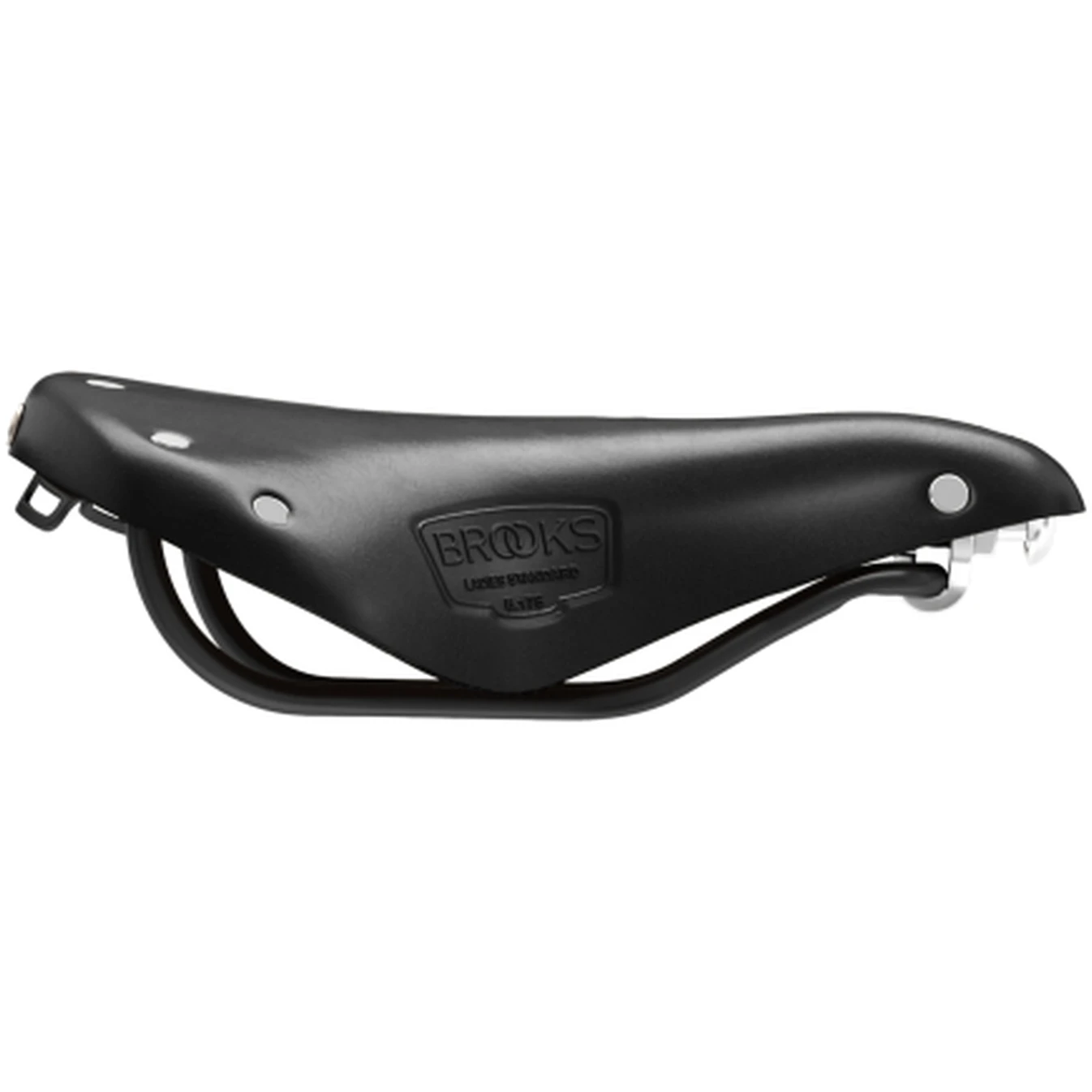 BROOKS ENGLAND Brooks B17 Short Bend Leather Saddle - Black 6 BROOKS ENGLAND Brooks B17 Short Bend Leather Saddle - Black - Afbeelding 6