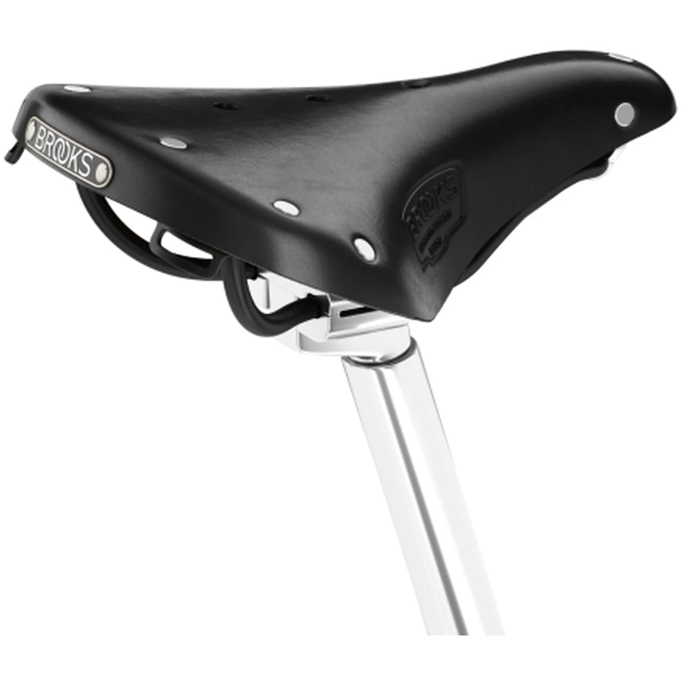 BROOKS ENGLAND Brooks B17 Short Bend Leather Saddle - Black 7 BROOKS ENGLAND Brooks B17 Short Bend Leather Saddle - Black - Afbeelding 7