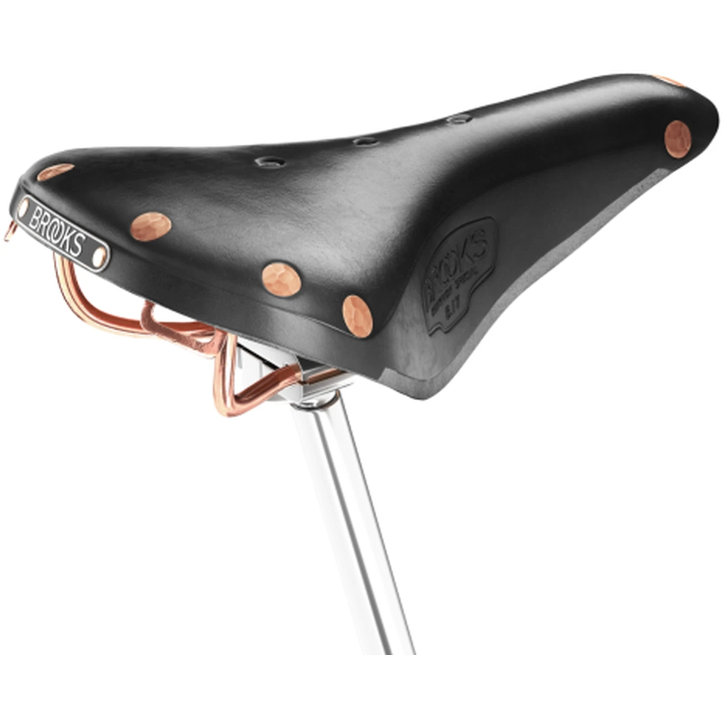 BROOKS ENGLAND Brooks B17 Special Bend Leather Saddle - Black 7 BROOKS ENGLAND Brooks B17 Special Bend Leather Saddle - Black - Afbeelding 7