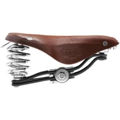 BROOKS ENGLAND Brooks B66 Short Bend Leather Saddle - Brown -Crankbrothers Verkoop brooks b66 short bend leather saddle brown 3 1327435