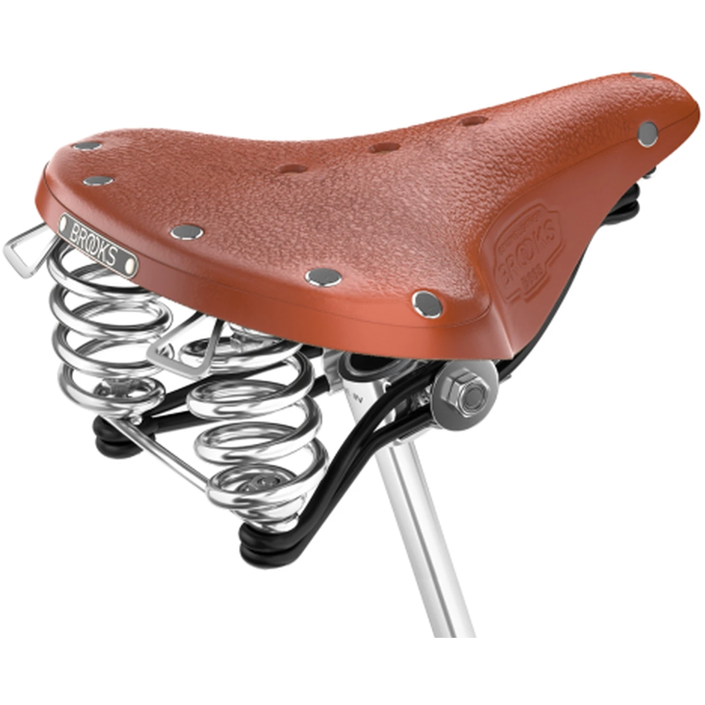 BROOKS ENGLAND Brooks B66 Short Bend Leather Saddle - Honey 2 BROOKS ENGLAND Brooks B66 Short Bend Leather Saddle - Honey - Afbeelding 2