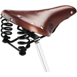 BROOKS ENGLAND Brooks Flyer Short Bend Leather Saddle - Brown -Crankbrothers Verkoop brooks flyer short bend leather saddle brown 2 1334893