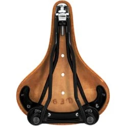 BROOKS ENGLAND Brooks Flyer Short Bend Leather Saddle - Honey -Crankbrothers Verkoop brooks flyer short bend leather saddle honey 5 1334898