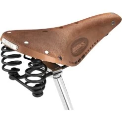 BROOKS ENGLAND Brooks Flyer Softened Bend Leather Saddle - Dark Tan -Crankbrothers Verkoop brooks flyer softened bend leather saddle dark tan 2 1334938