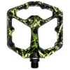 Crankbrothers Stamp 7 Small Platformpedalen - Splatter Limited Edition - Black/lime Green