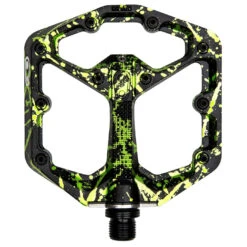 Crankbrothers Stamp 7 Small Platformpedalen - Splatter Limited Edition - Black/lime Green