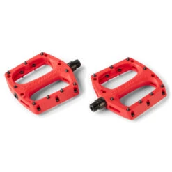 Dartmoor Drift Flat Pedals - Red