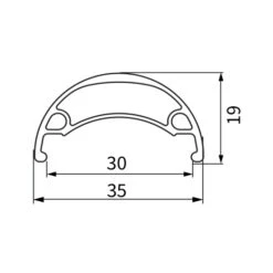 Dartmoor Raptor Rim - MTB | 27.5" | Tubeless Ready - 32 Spoke Holes | Matt Black -Crankbrothers Verkoop dartmoor raptor rim 3 1228916 1