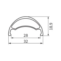 Dartmoor Tomcat Rim - MTB | 26" | Tubeless Ready - Black -Crankbrothers Verkoop dartmoor tomcat rim 4 1229668