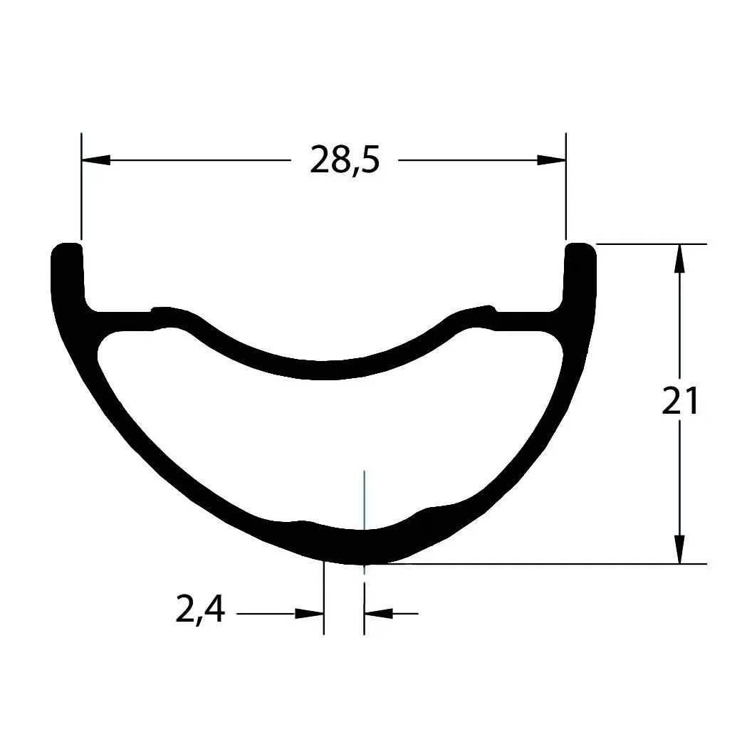 DUKE Fury Star HD - 27.5" Rim - 28 Spoke Holes 2 DUKE Fury Star HD - 27.5" Rim - 28 Spoke Holes - Afbeelding 2