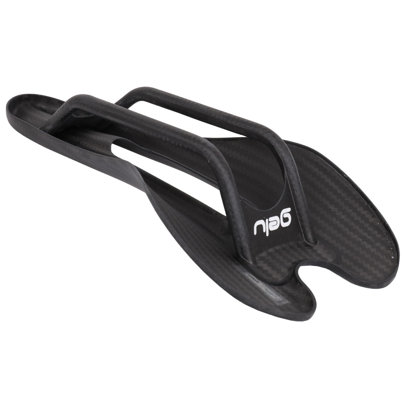 Gelu E1 Carbon Saddle - Black Logos 5 Gelu E1 Carbon Saddle - Black Logos - Afbeelding 5