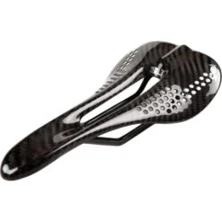 Gelu S3 Carbon Saddle With Punctured Top - Black Logos