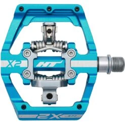 HT X2 Klikpedalen Aluminium - Sky Blue