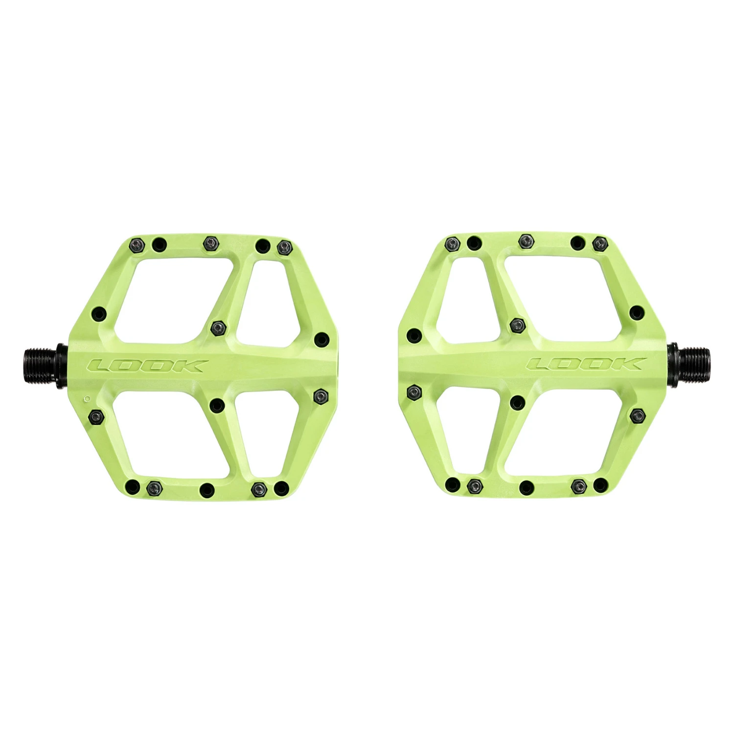 LOOK Trail Roc Fusion MTB Flat Pedals - Lime 2 LOOK Trail Roc Fusion MTB Flat Pedals - Lime - Afbeelding 2