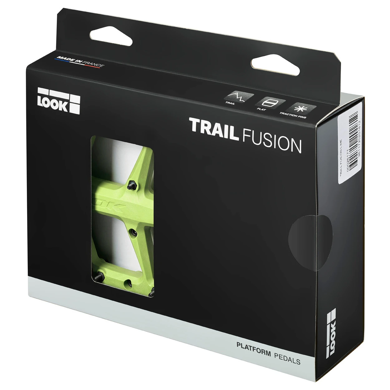 LOOK Trail Roc Fusion MTB Flat Pedals - Lime 3 LOOK Trail Roc Fusion MTB Flat Pedals - Lime - Afbeelding 3