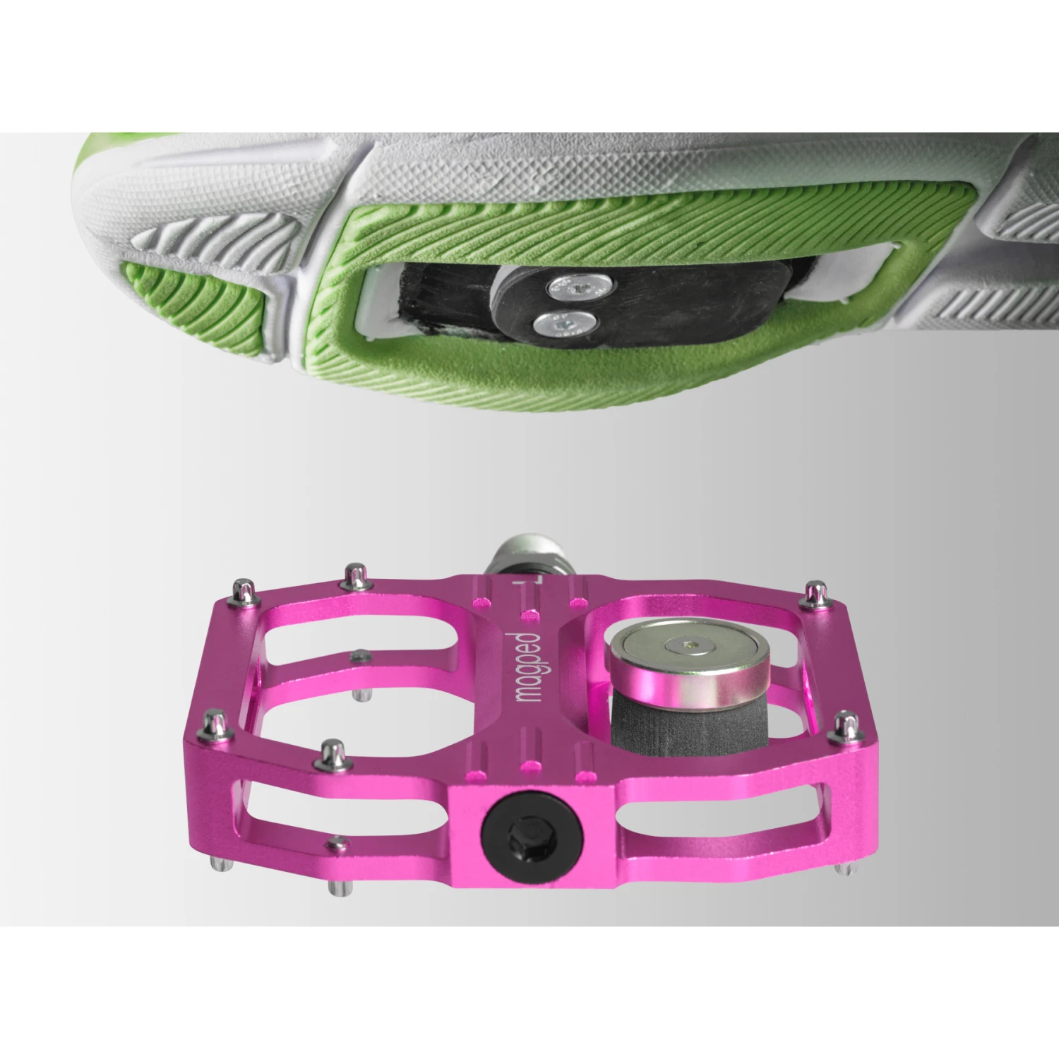 Magped SPORT2 Magnetic Pedals - 100N | Pink 4 Magped SPORT2 Magnetic Pedals - 100N | Pink - Afbeelding 4