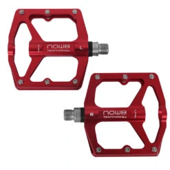 NOW8 M46 Flat Pedals - Red