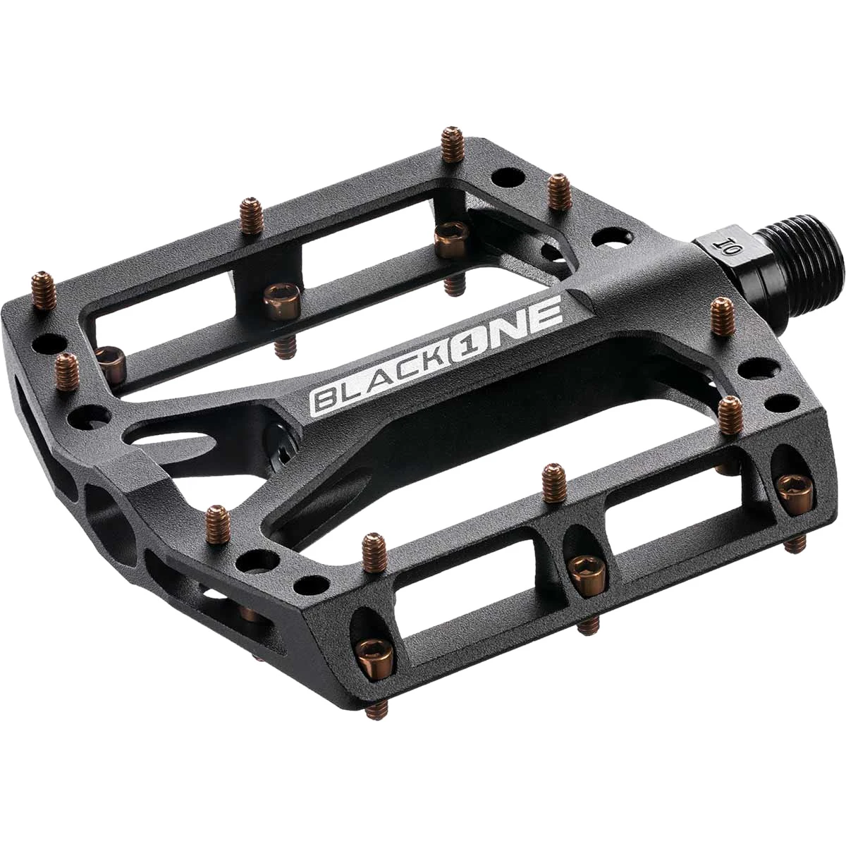 Reverse Components Black ONE MTB Flat Pedals - Black/cupper 1 Reverse Components Black ONE MTB Flat Pedals - Black/cupper
