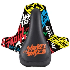 Reverse Components Nico Vink Shovel And Shred Saddle - Black / FOX-orange