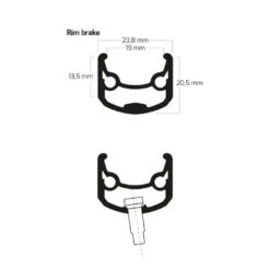 Ryde Andra 30 - 28" Rim 5 Ryde Andra 30 - 28" Rim -Crankbrothers Verkoop ryde andra 30 d 1506362