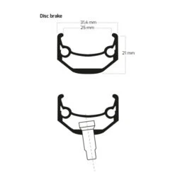 Ryde Andra 40 - 20 Inch Disc Clincher Rim - Black 5 Ryde Andra 40 - 20 Inch Disc Clincher Rim - Black -Crankbrothers Verkoop ryde andra 40 disk 1500684