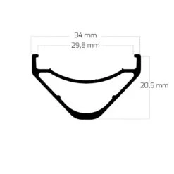 Ryde Edge M 30 - 27.5 Inch Disc Clincher Rim - Black 5 Ryde Edge M 30 - 27.5 Inch Disc Clincher Rim - Black -Crankbrothers Verkoop ryde m 30 1515391