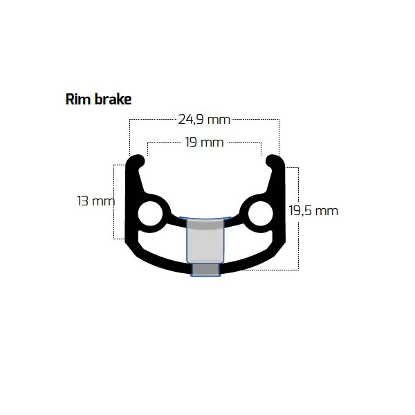 Ryde Sputnik R - 28 Inch Clincher Rim - Silver 3 Ryde Sputnik R - 28 Inch Clincher Rim - Silver - Afbeelding 3