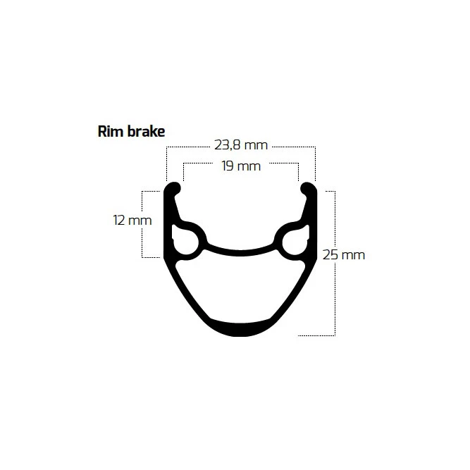Ryde X-plorer - 20 Inch Clincher Rim - Black 2 Ryde X-plorer - 20 Inch Clincher Rim - Black - Afbeelding 2