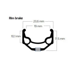 Ryde Zac 19 - 28" Clincher Velg - Zwart -Crankbrothers Verkoop ryde zac 19 4 1510159