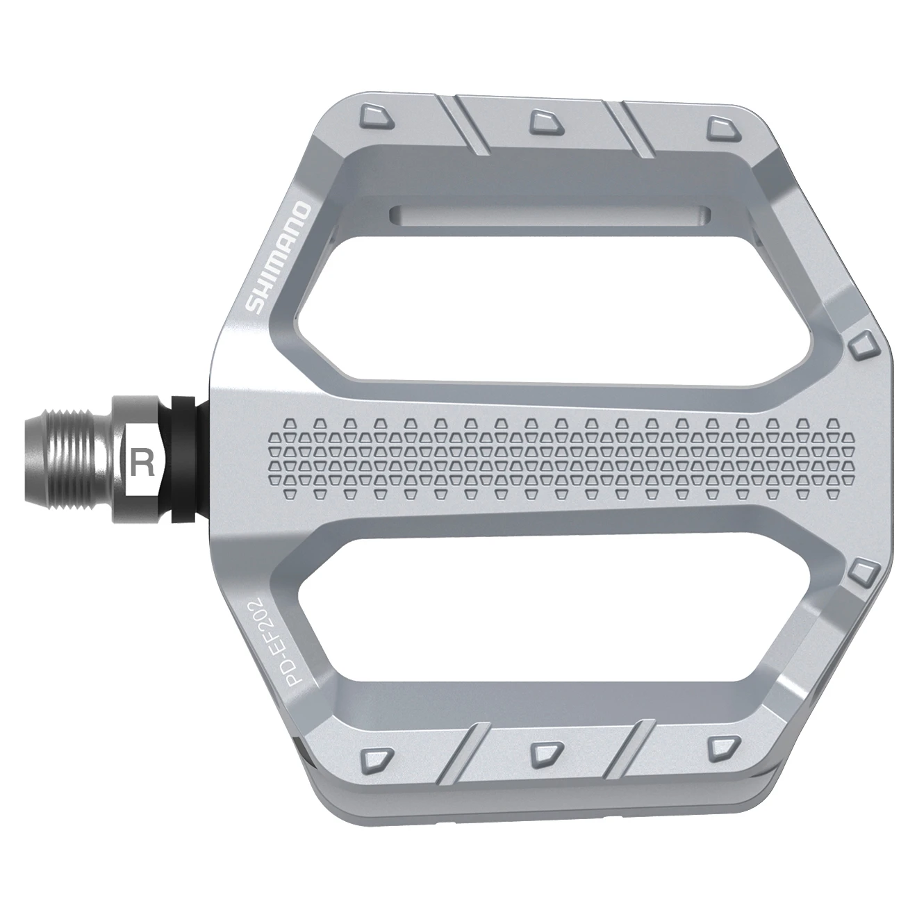 Shimano PD-EF202 Flat Pedal - Silver 2 Shimano PD-EF202 Flat Pedal - Silver - Afbeelding 2