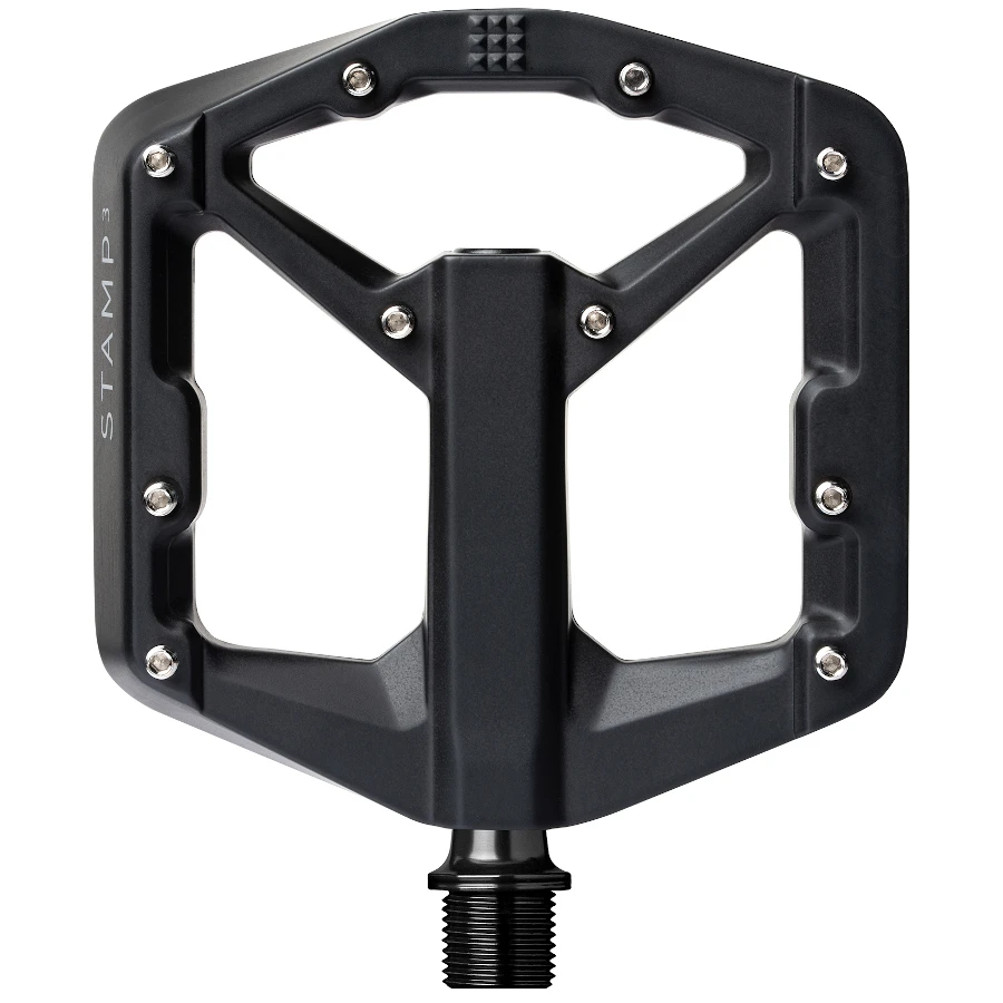 Crankbrothers Stamp 3 Magnesium Flat Pedal - Small - Black 1 Crankbrothers Stamp 3 Magnesium Flat Pedal - Small - Black