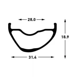 Stan's NoTubes Arch MK4 Velg - 27.5" | Clincher | Disc - 32 Gat | Zwart -Crankbrothers Verkoop stans notube arch mtb rim meassure 1243226
