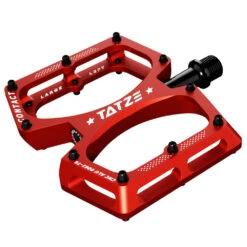 Tatze CONTACT CNC - MTB Flat Pedals - Large - Red