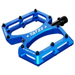 Tatze CONTACT CNC - MTB Flat Pedals - Small - Blue